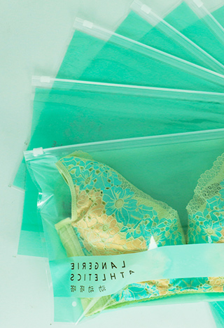 綠色內(nèi)衣拉鏈袋