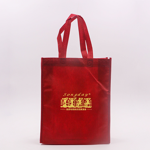 紅色無紡布手提廣告宣傳袋定制