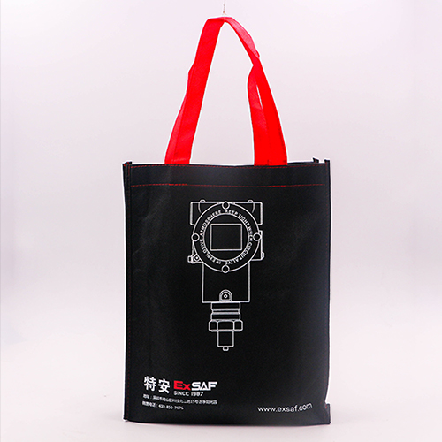 黑色手提環(huán)保宣傳袋定制