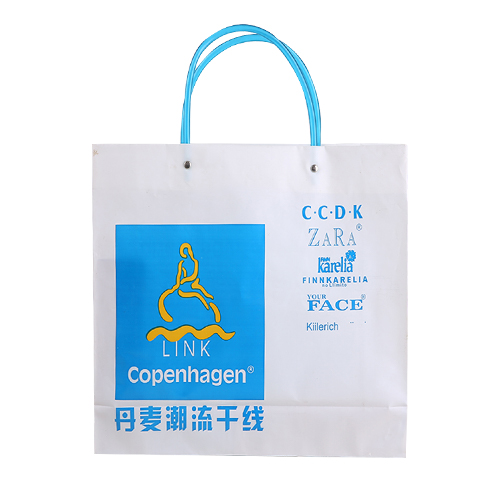 藍(lán)色購(gòu)物手提PO膠袋定做