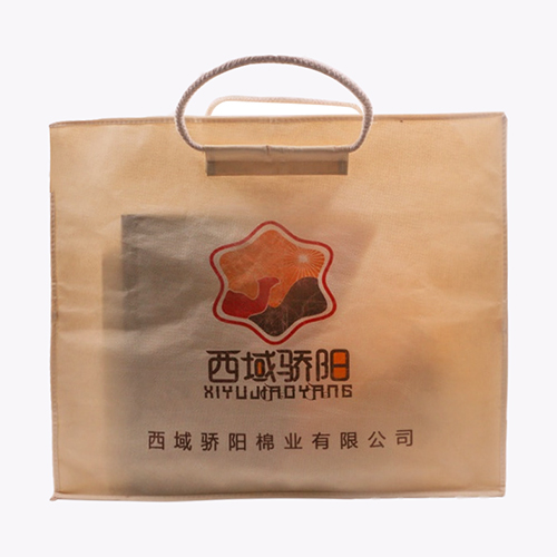 黃色無紡布廣告宣傳家紡袋定做