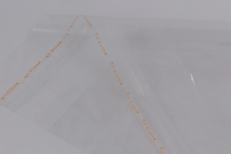 橙色透明pp服裝自粘袋