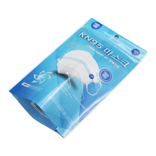 藍色自立底口罩包裝袋